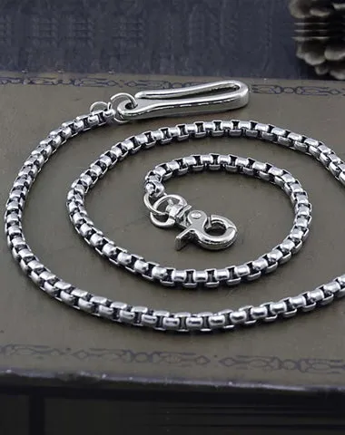 Solid Stainless Steel Long Wallet Chain Cool Punk Rock Biker Trucker Wallet Chain Trucker Wallet Chain for Men