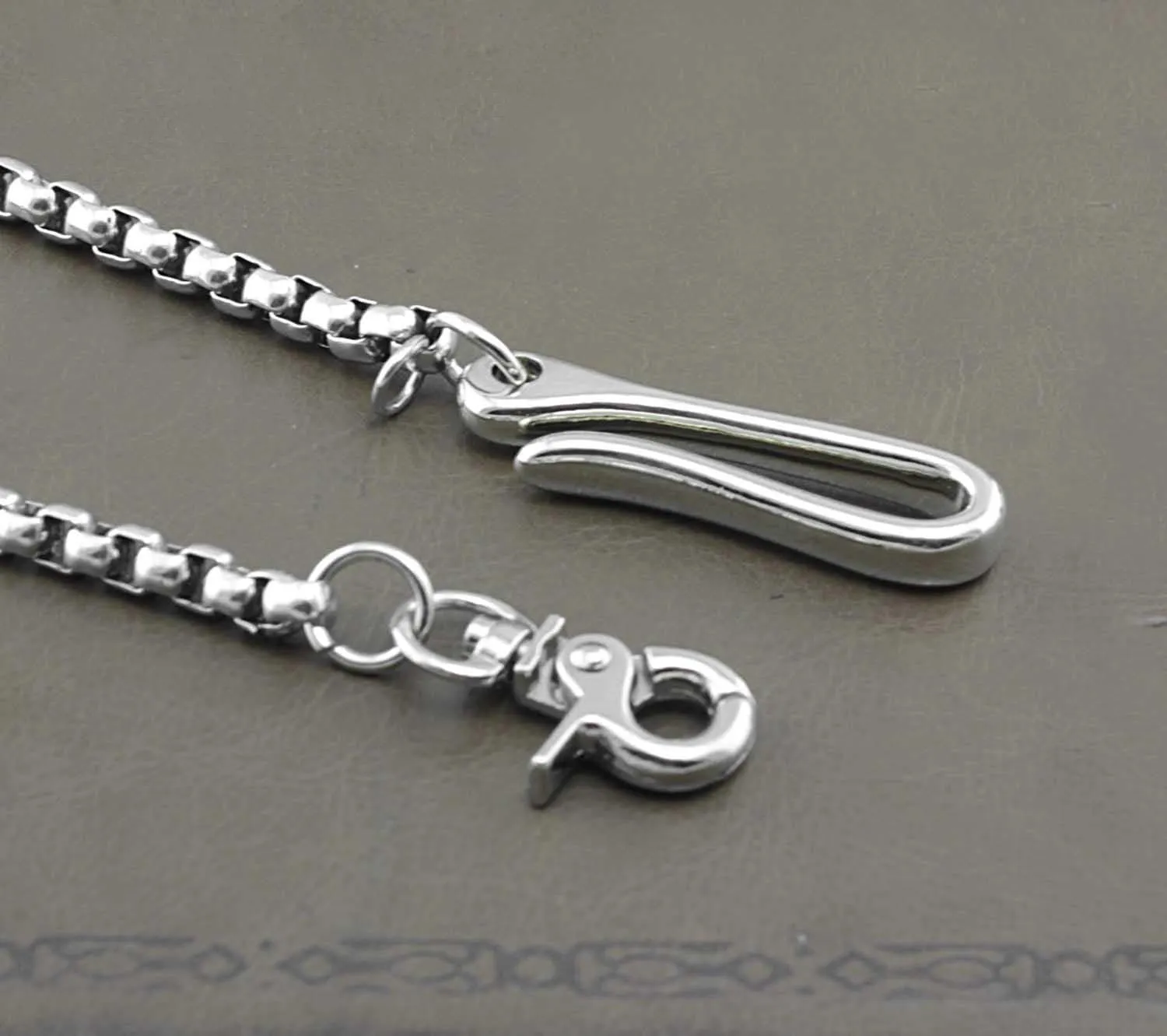 Solid Stainless Steel Long Wallet Chain Cool Punk Rock Biker Trucker Wallet Chain Trucker Wallet Chain for Men