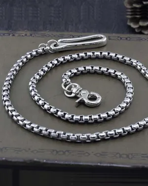 Solid Stainless Steel Long Wallet Chain Cool Punk Rock Biker Trucker Wallet Chain Trucker Wallet Chain for Men