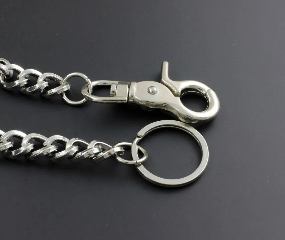 Solid Stainless Steel Skull Wallet Chain Cool Punk Rock Biker Trucker Wallet Chain Trucker Wallet Chain for Men