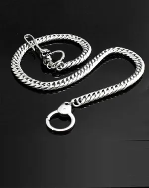 Solid Stainless Steel Skull Wallet Chain Cool Punk Rock Biker Trucker Wallet Chain Trucker Wallet Chain for Men