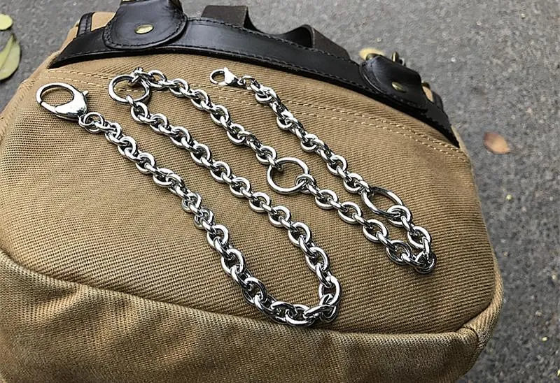 Solid Stainless Steel Wallet Chain Biker Wallet Chain Chains for Mens Wallets Silver Wallet Chain