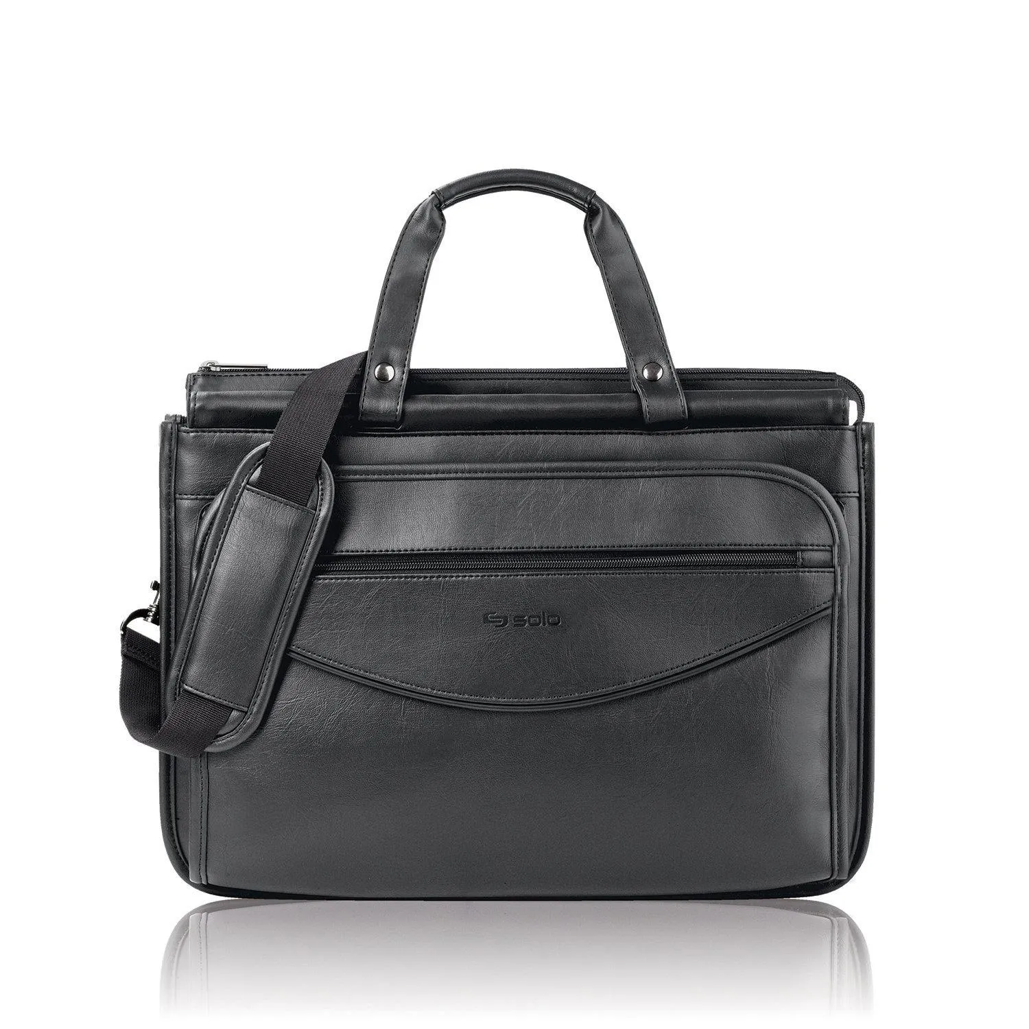 Solo Classic Collection Triple Compartment Portfolio Carrying Case