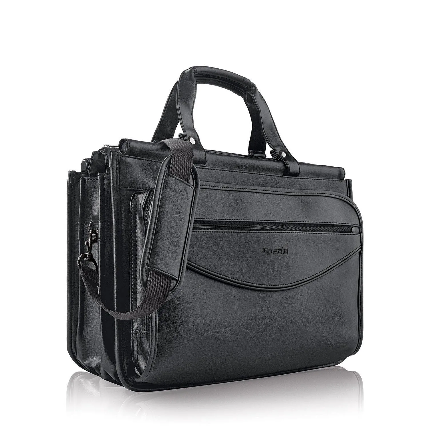 Solo Classic Collection Triple Compartment Portfolio Carrying Case