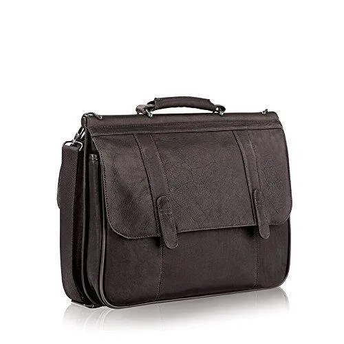 Solo Warren 16" Leather Laptop Briefcase