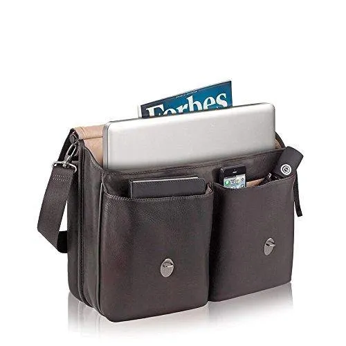 Solo Warren 16" Leather Laptop Briefcase