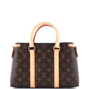Soufflot Tote Monogram Canvas with Leather BB