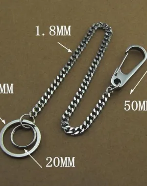 Stainless Steel 15inch Wallet Chain Cool Punk Rock Biker Trucker Wallet Chain Trucker Wallet Chain for Men