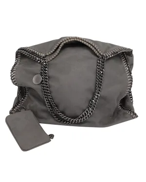 Stella McCartney Falabella Tote Bag in Grey Recycled Polyester