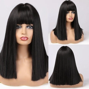 Straight Black Wig