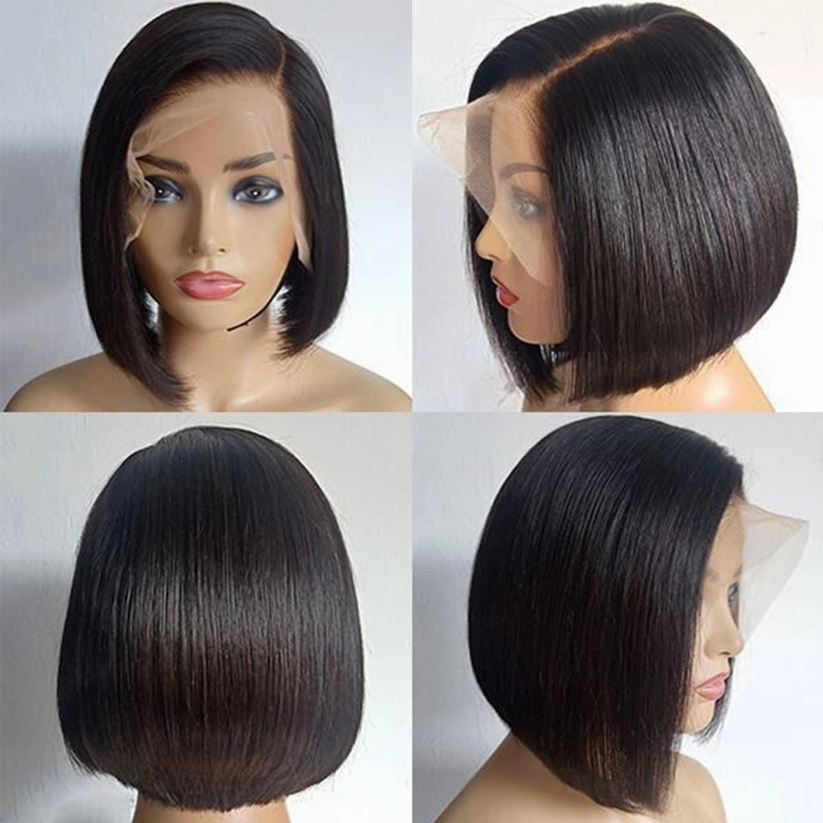 Straight Bob Wig Pre-plucked 13x4 Standard Lace Front Wig Human Hair