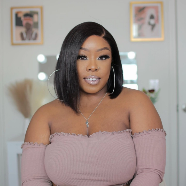 Straight Bob Wig Pre-plucked 13x4 Standard Lace Front Wig Human Hair
