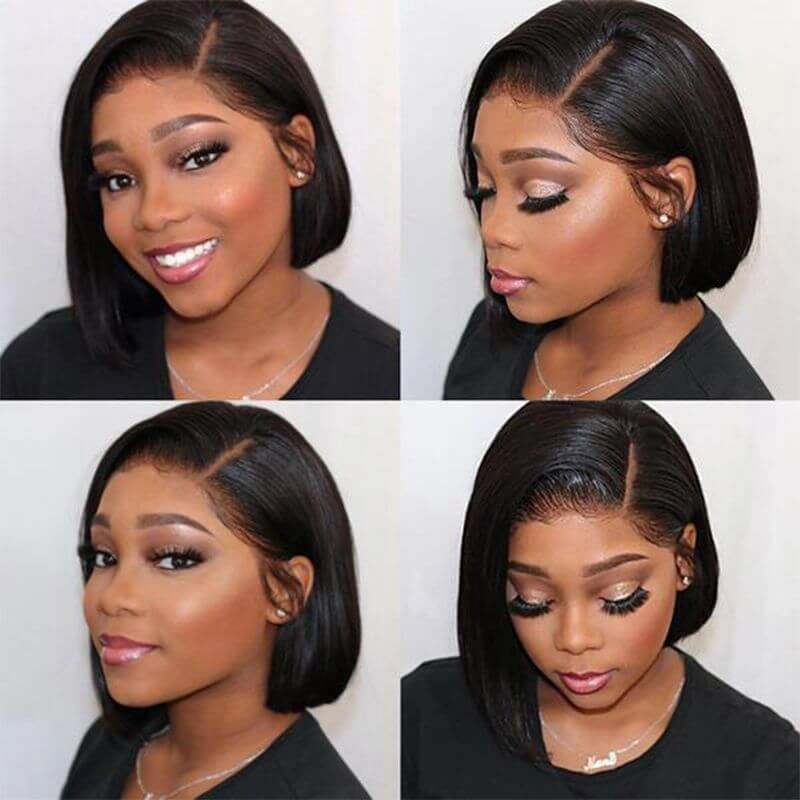 Straight Bob Wig Pre-plucked 13x4 Standard Lace Front Wig Human Hair