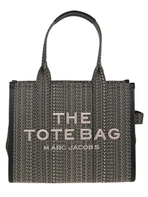 Structured Monogram Tote With Leather Handles