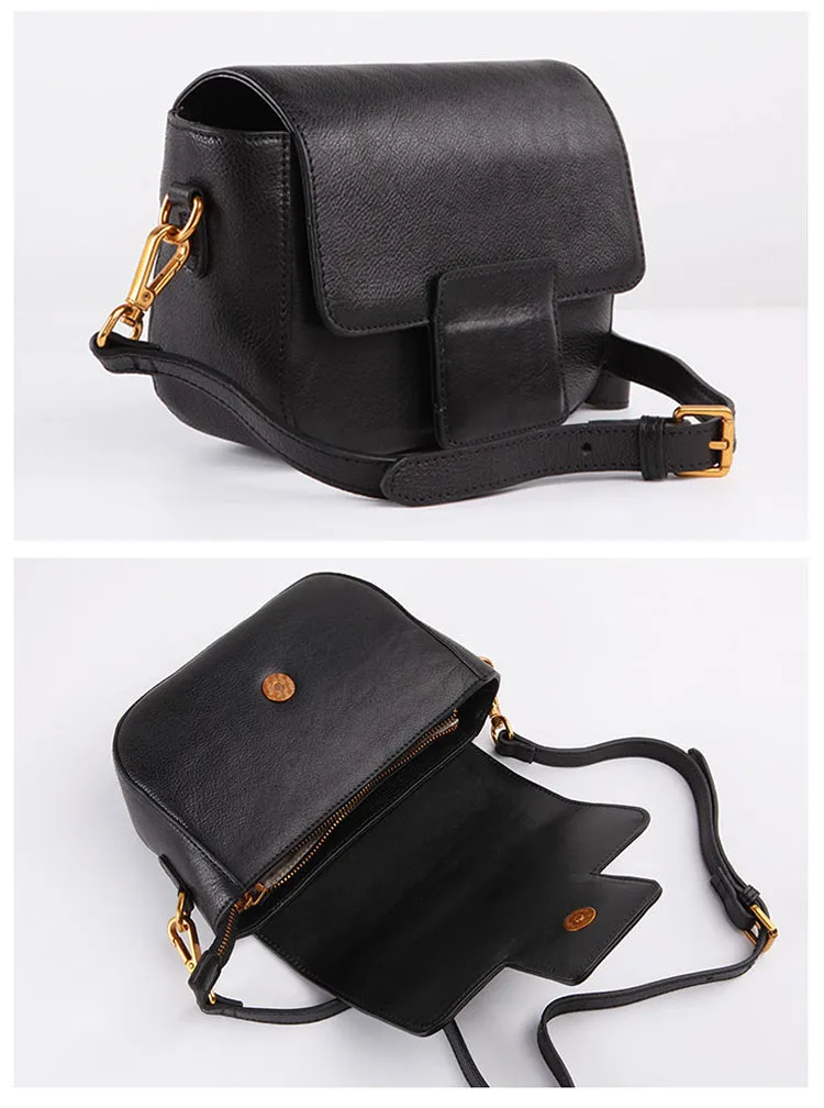 Stylish LEATHER WOMEN Saddle Messenger SHOULDER BAG Crossbody Purse FOR WOMEN