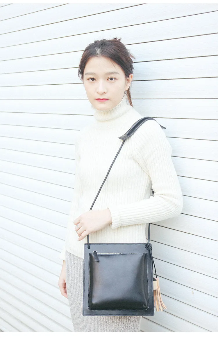Stylish LEATHER WOMENs Square SHOULDER Bag Crossbody BAG Purses FOR WOMEN