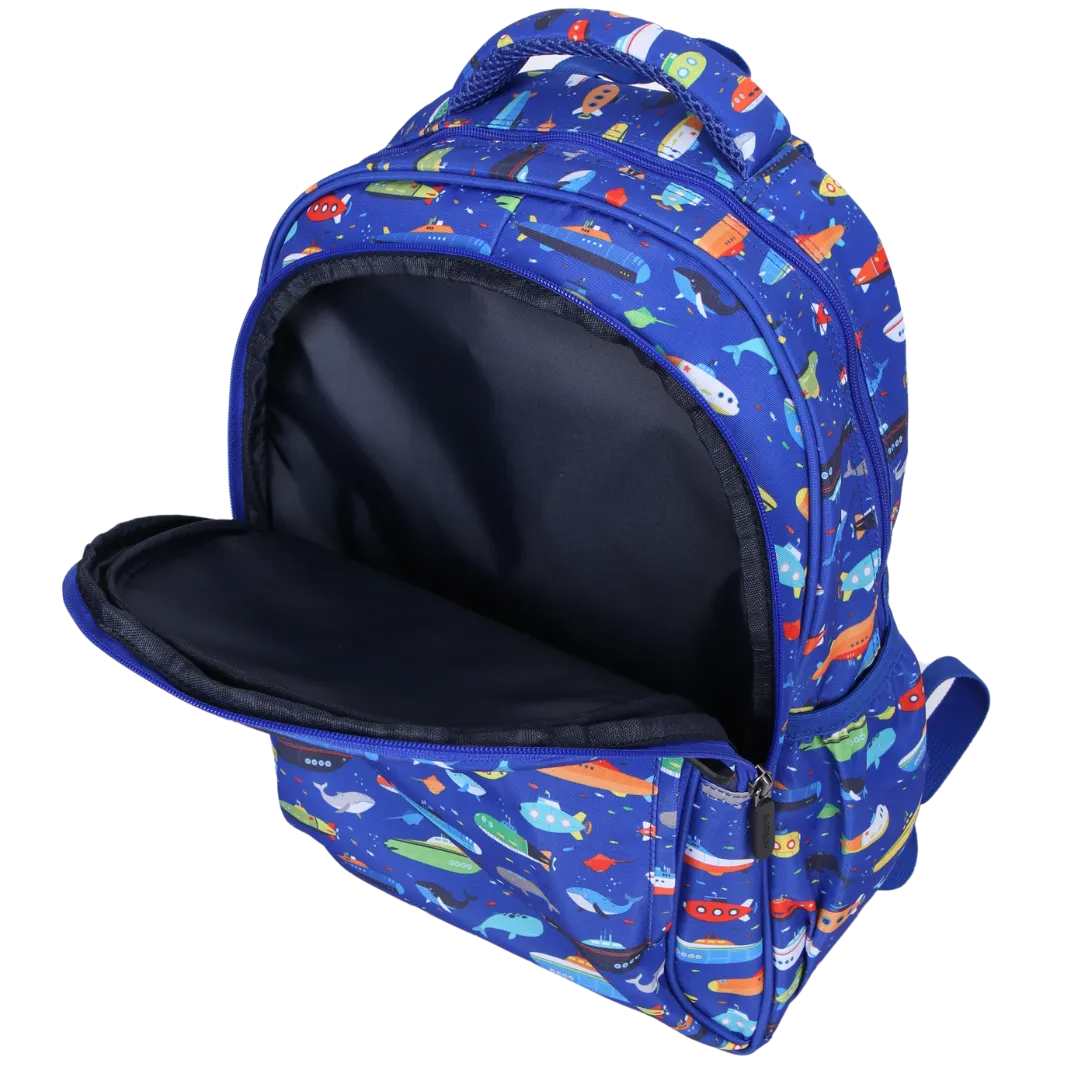 Submarines & Whales Midsize Kids Backpack
