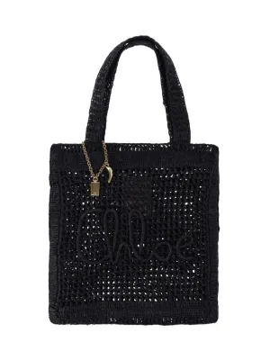 Summer Banana" Tote Bag  Black