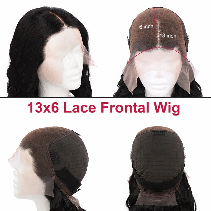 Super Natural Glueless Straight Wigs Standard Lace Frontal Human Hair Wigs