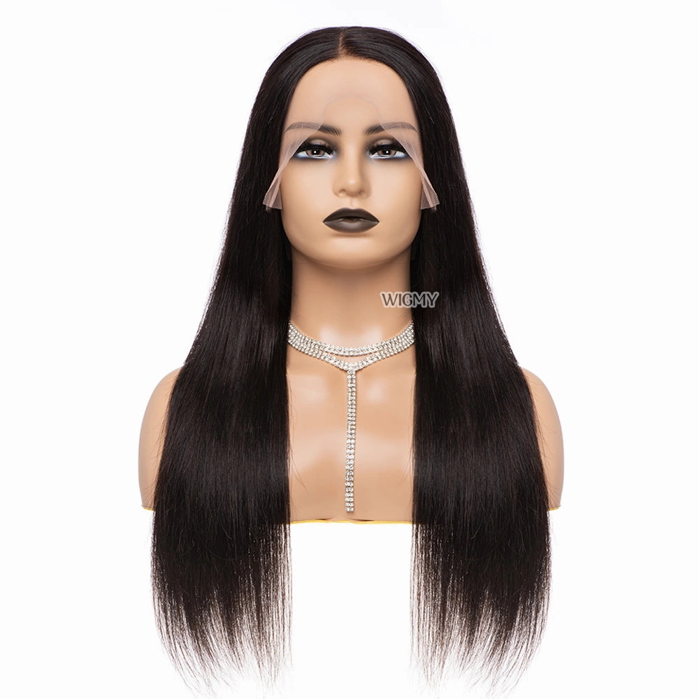 Super Natural Glueless Straight Wigs Standard Lace Frontal Human Hair Wigs