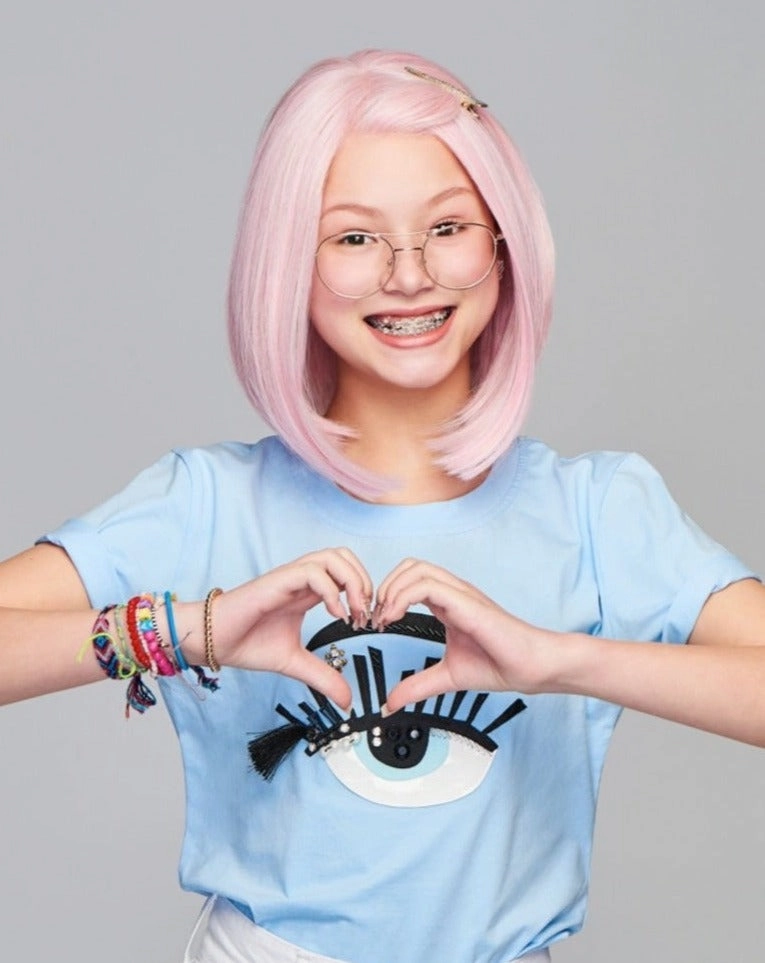 Sweetly Pink Children's Wig by Hairdo | Heat Friendly Synthetic Hair | Ultra Petite Cap