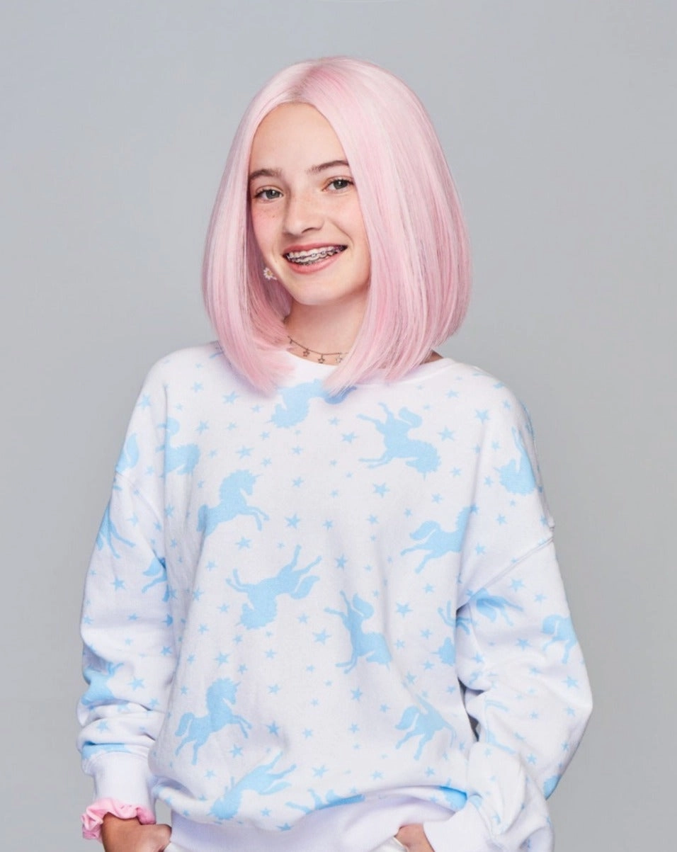 Sweetly Pink Children's Wig by Hairdo | Heat Friendly Synthetic Hair | Ultra Petite Cap