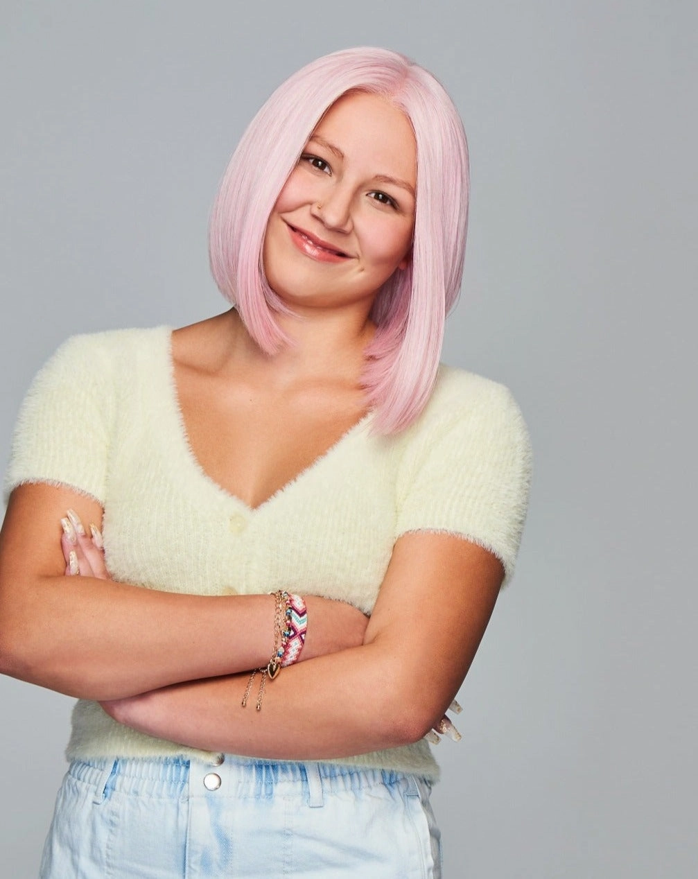Sweetly Pink Children's Wig by Hairdo | Heat Friendly Synthetic Hair | Ultra Petite Cap