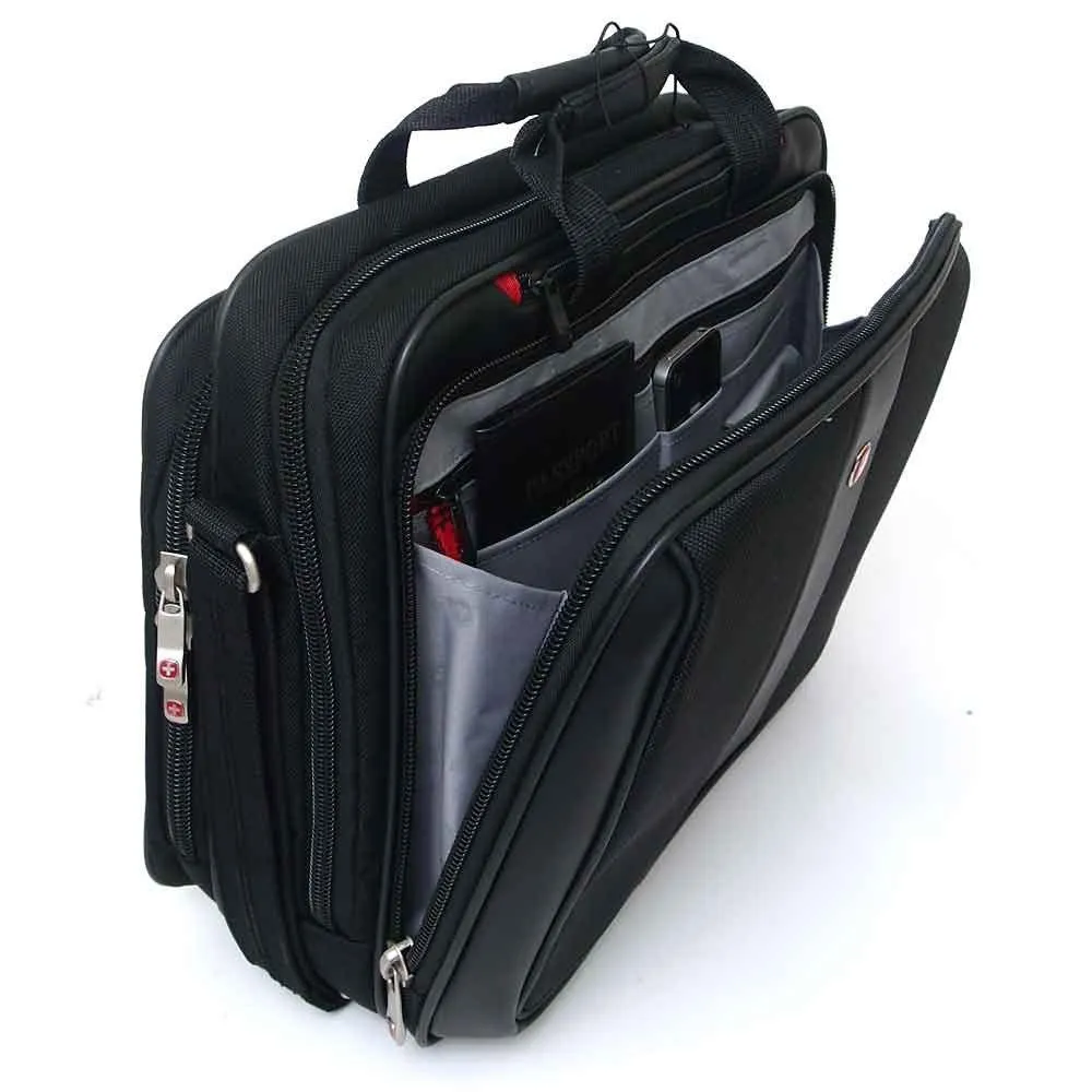 Swissgear Swiss Gear Laptop Briefcase Computer Bag 3 Year Warranty Business Case Portfolio W Organizer Pockets