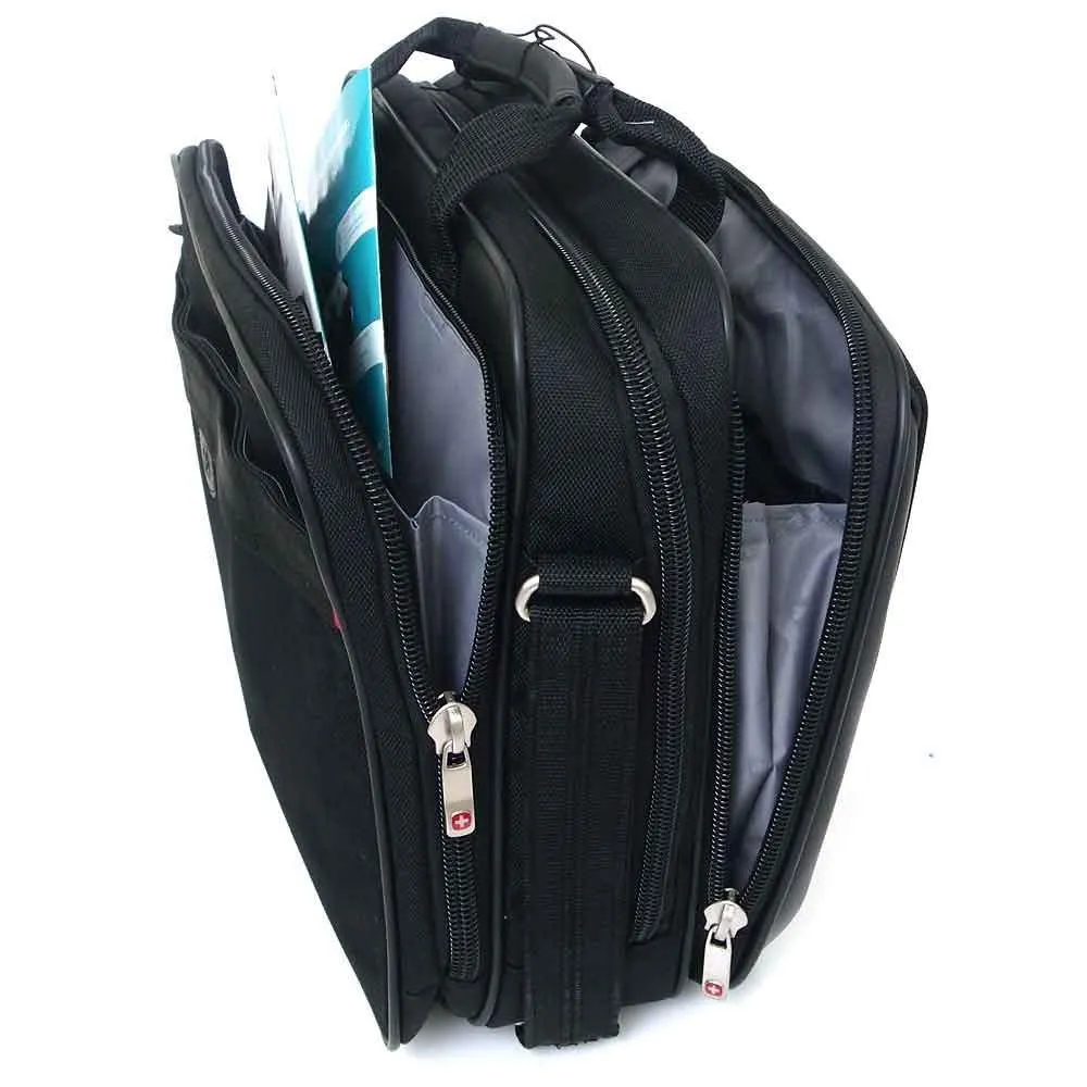 Swissgear Swiss Gear Laptop Briefcase Computer Bag 3 Year Warranty Business Case Portfolio W Organizer Pockets
