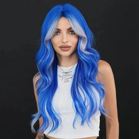 Synthetic Blue Wig