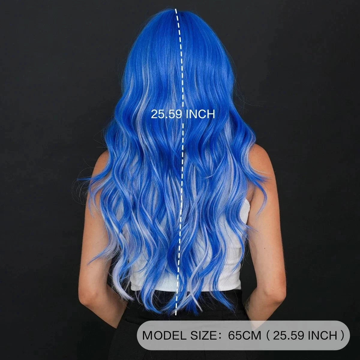 Synthetic Blue Wig