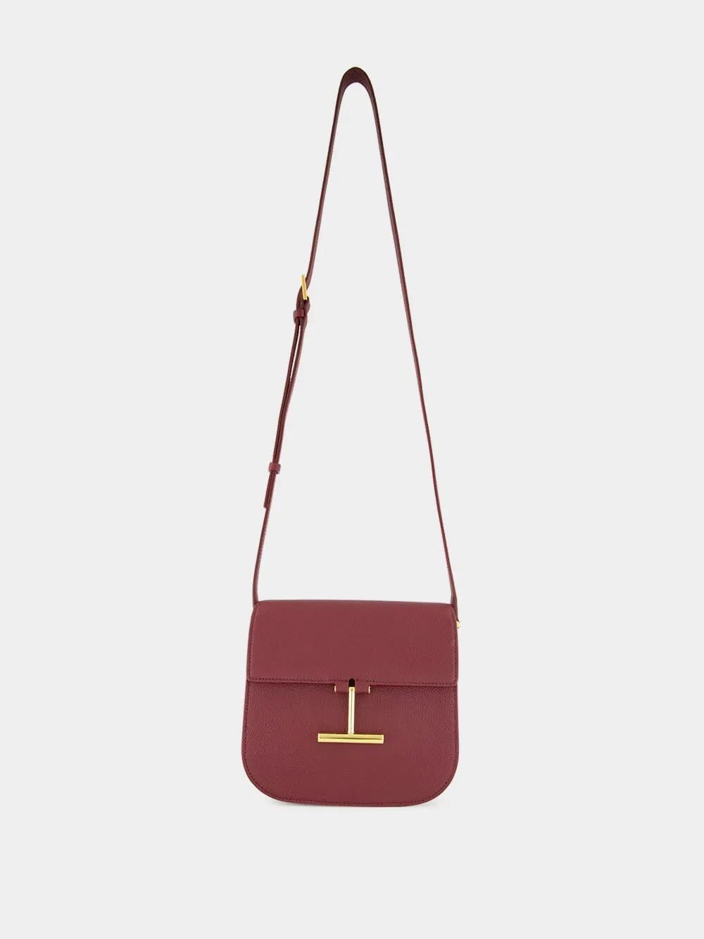 Tara Mini Crossbody in Red Plum Leather