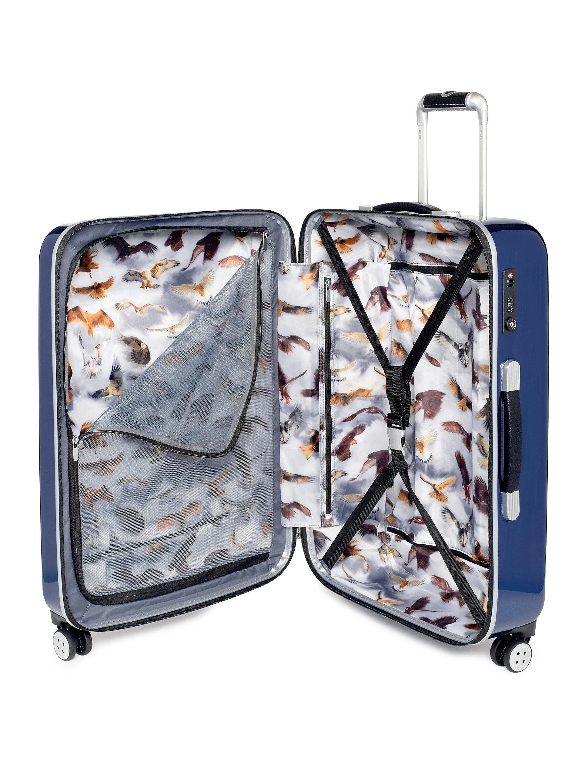 Ted Baker Hardsider Herringbone Collection 3 Piece Set (20"/24"/28") 4-Wheel Luggage Sets
