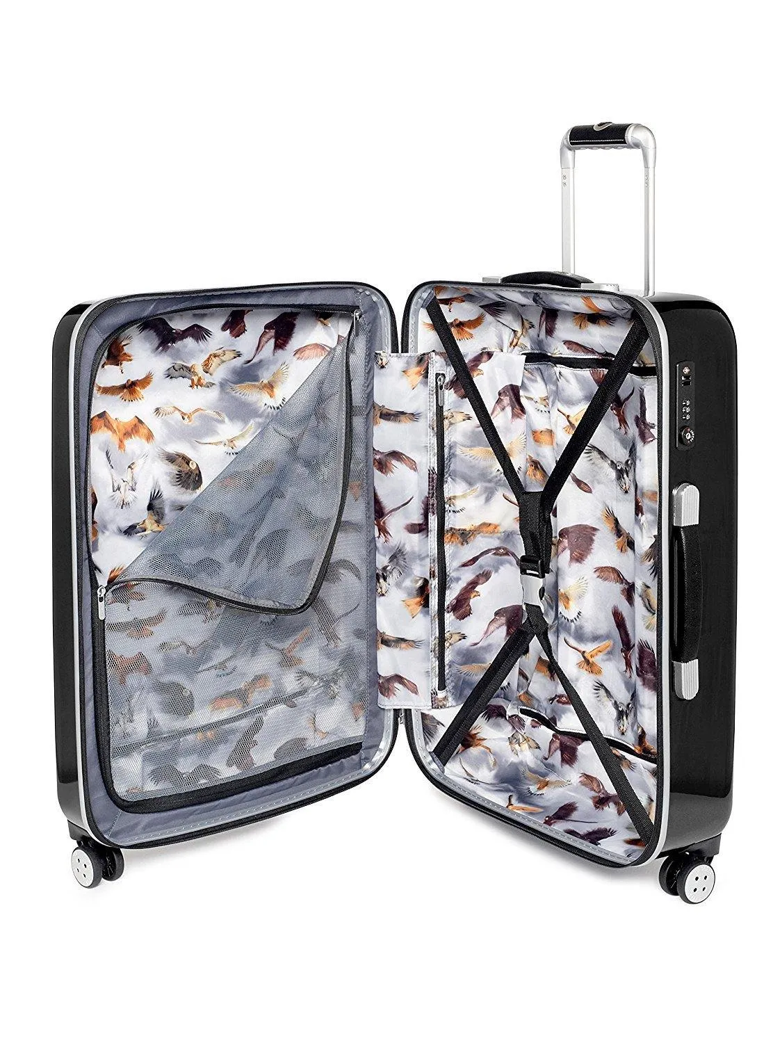 Ted Baker Hardsider Herringbone Collection 3 Piece Set (20"/24"/28") 4-Wheel Luggage Sets
