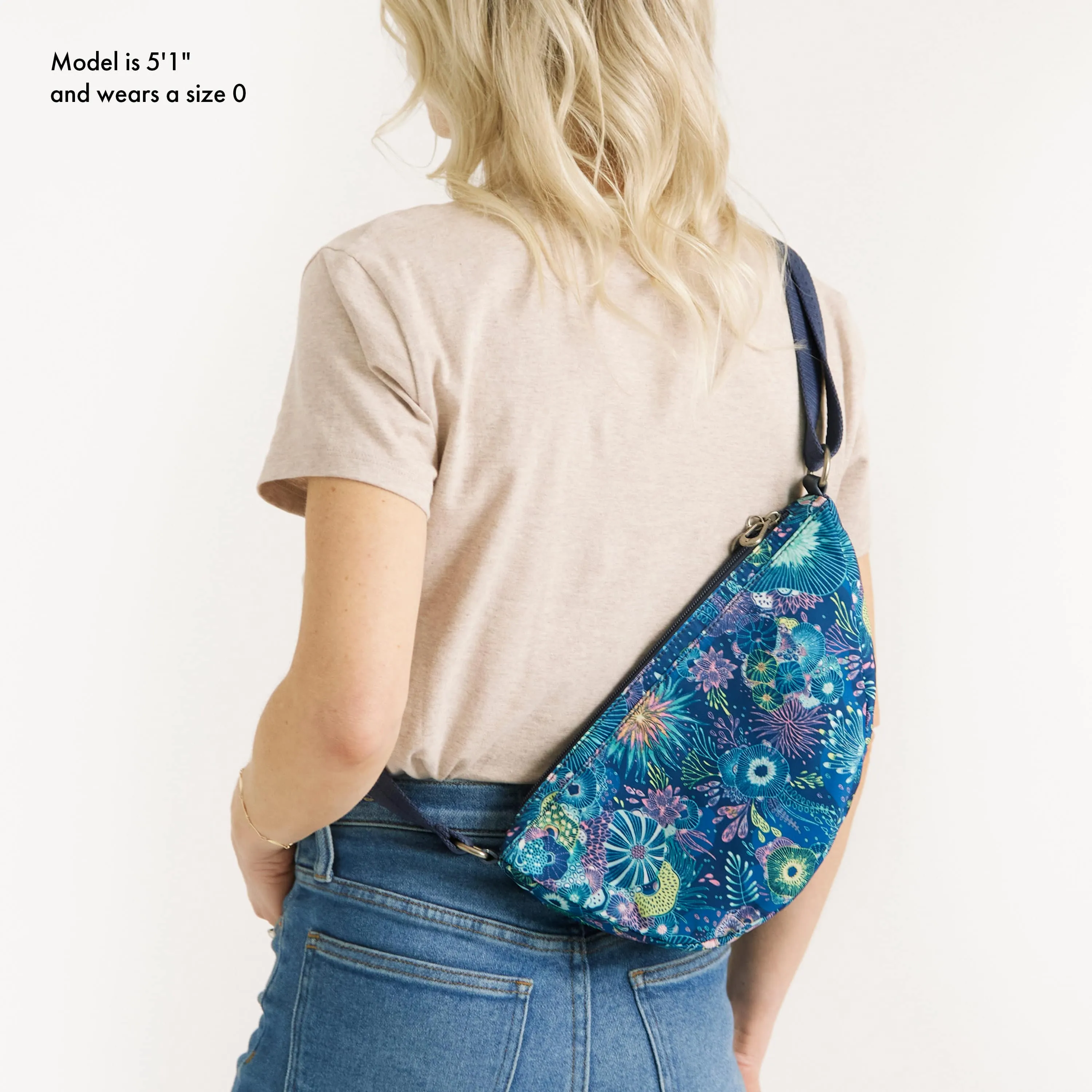 Tess Sling - EcoTwill - Royal Blue Seascape