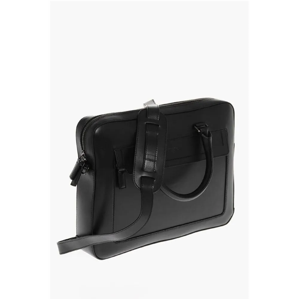 Testoni Leather BOLGHERI Bag with Removable Straps