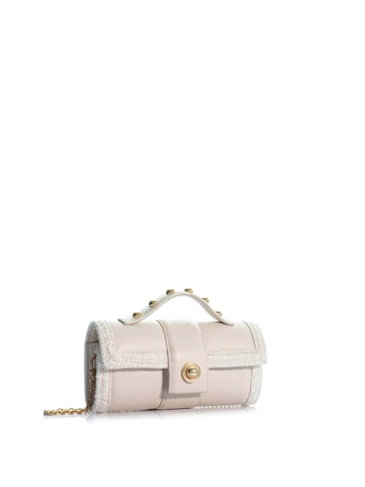 The Amalfi Allong Leather Bag In Ivory