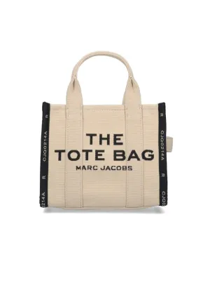 The Jacquard Small Tote Bag  Beige