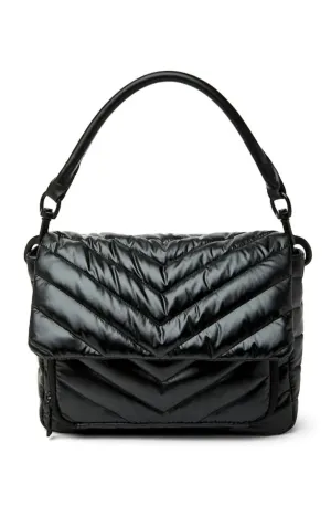 The Muse Crossbody Handbag In Pearl Black