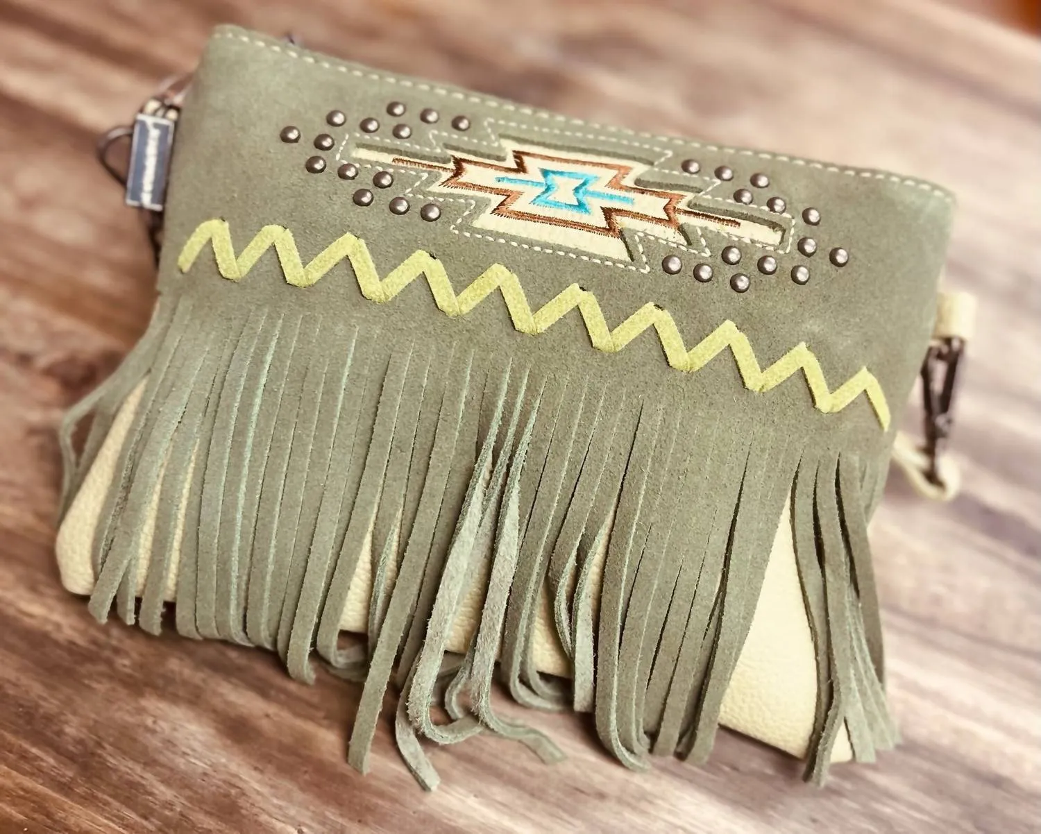 The Taupe Groove Bag In Green