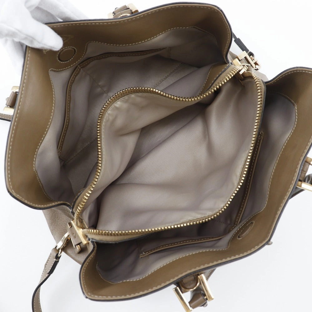 Tod's Leather Handbag Brown 2way