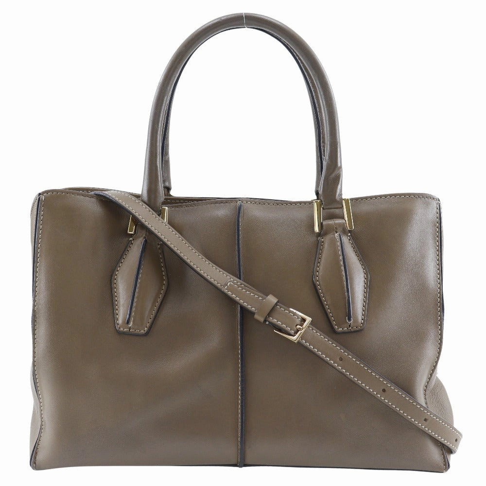 Tod's Leather Handbag Brown 2way