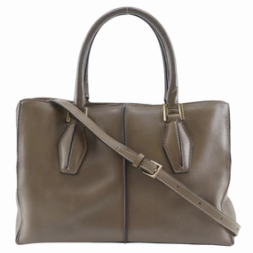 Tod's Leather Handbag Brown 2way
