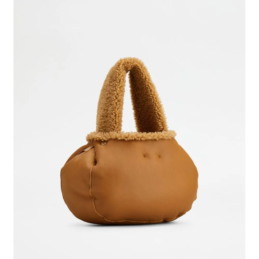 Tod's Shirt Hobo Bag in Sheepskin Small