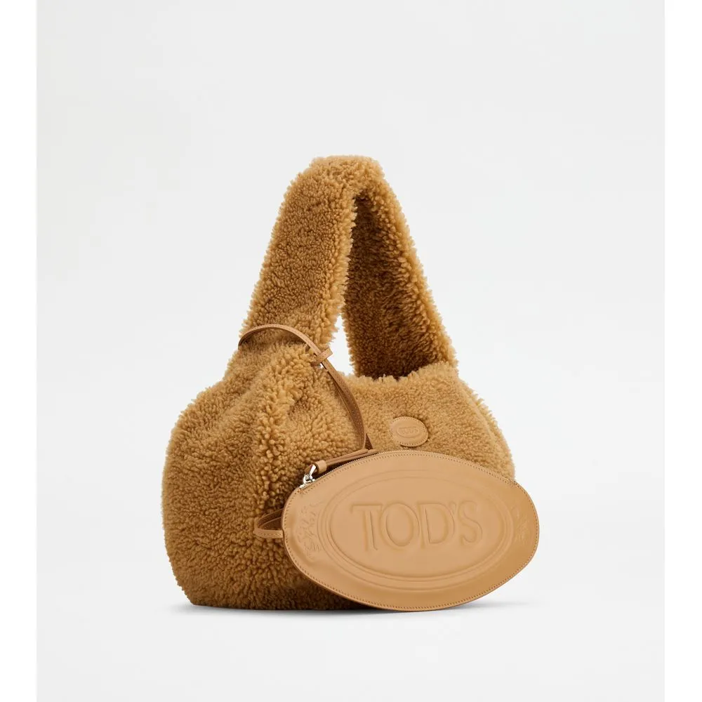 Tod's Shirt Hobo Bag in Sheepskin Small