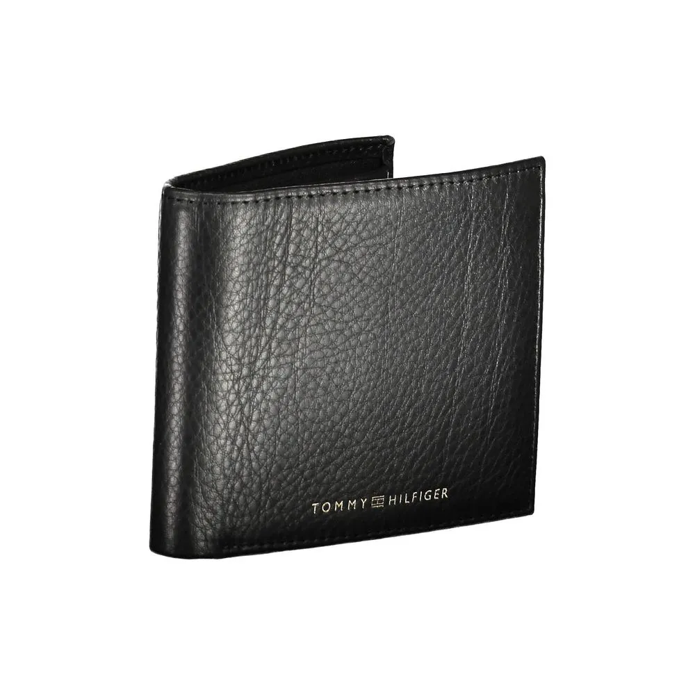 Tommy Hilfiger Black Leather Men Wallet