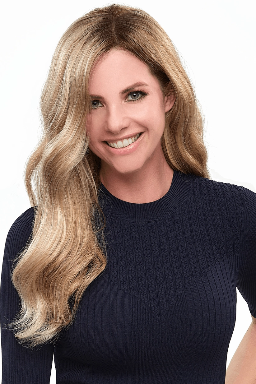 Top Smart Wavy 18" Hair Addition by Jon Renau | Synthetic Lace Front Hair Topper