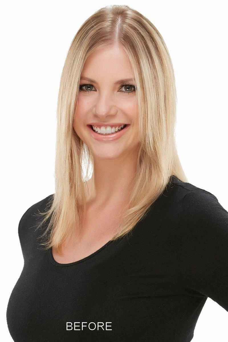Top Style 12" Human Hair Addition (Renau Colors) by Jon Renau | 100% Remy Human Hair Piece (Monofilament Base)