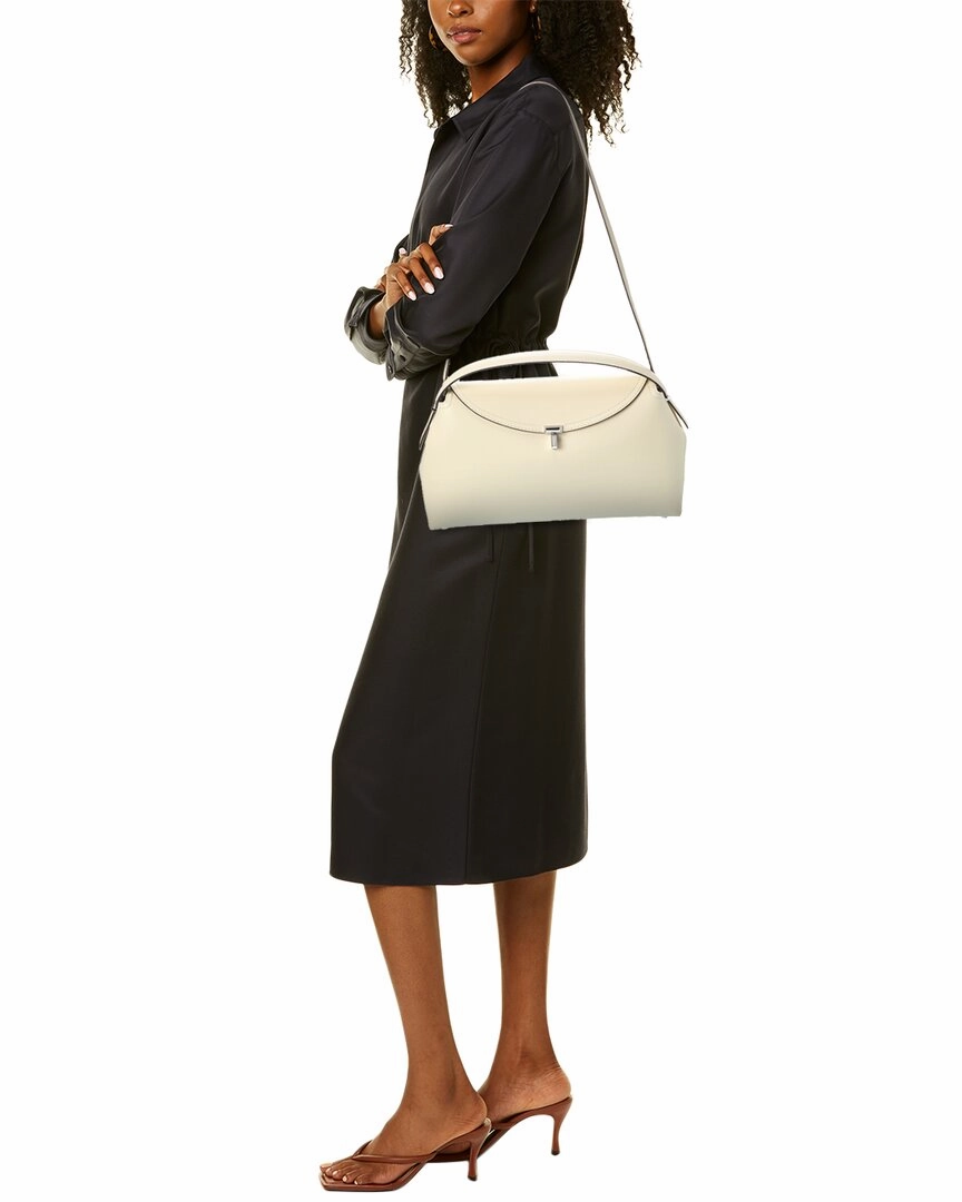 TOTEME T-Lock Leather Satchel