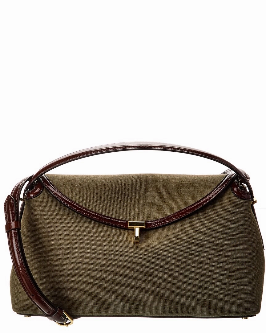 TOTEME T-Lock Top Handle Leather Satchel